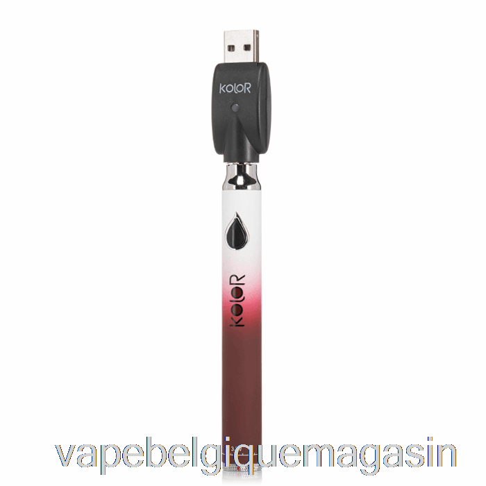 Vape Shop Bruxelles Feuille Buddi Kolor Twist Slim Batterie 650mah Vin Rouge